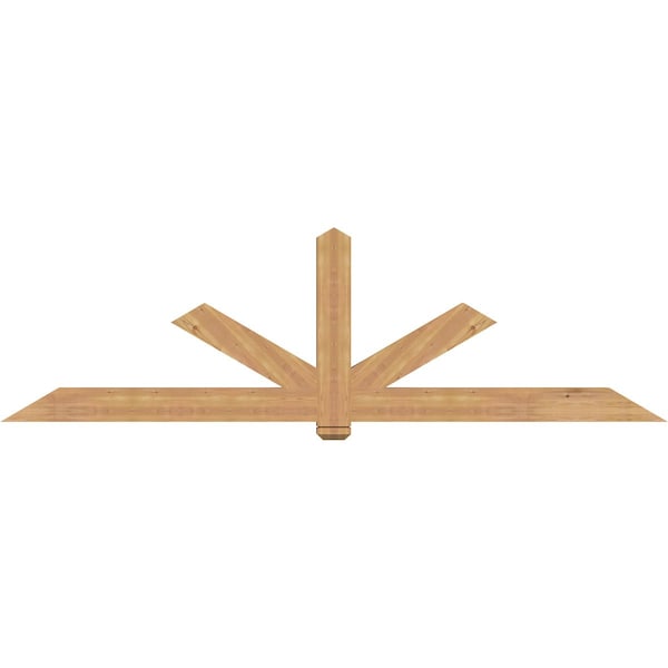 Ekena Millwork Kennewick Timber Gable Bracket, Western Red Cedar, 108"W x 31 1/2"H x 3 1/2"D x 5 1/2"F, 7/12 Pitch GBW108X31X0406KEN00SWR - main